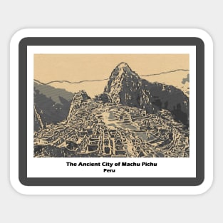 The Ancient City of Machu Rat Sticker